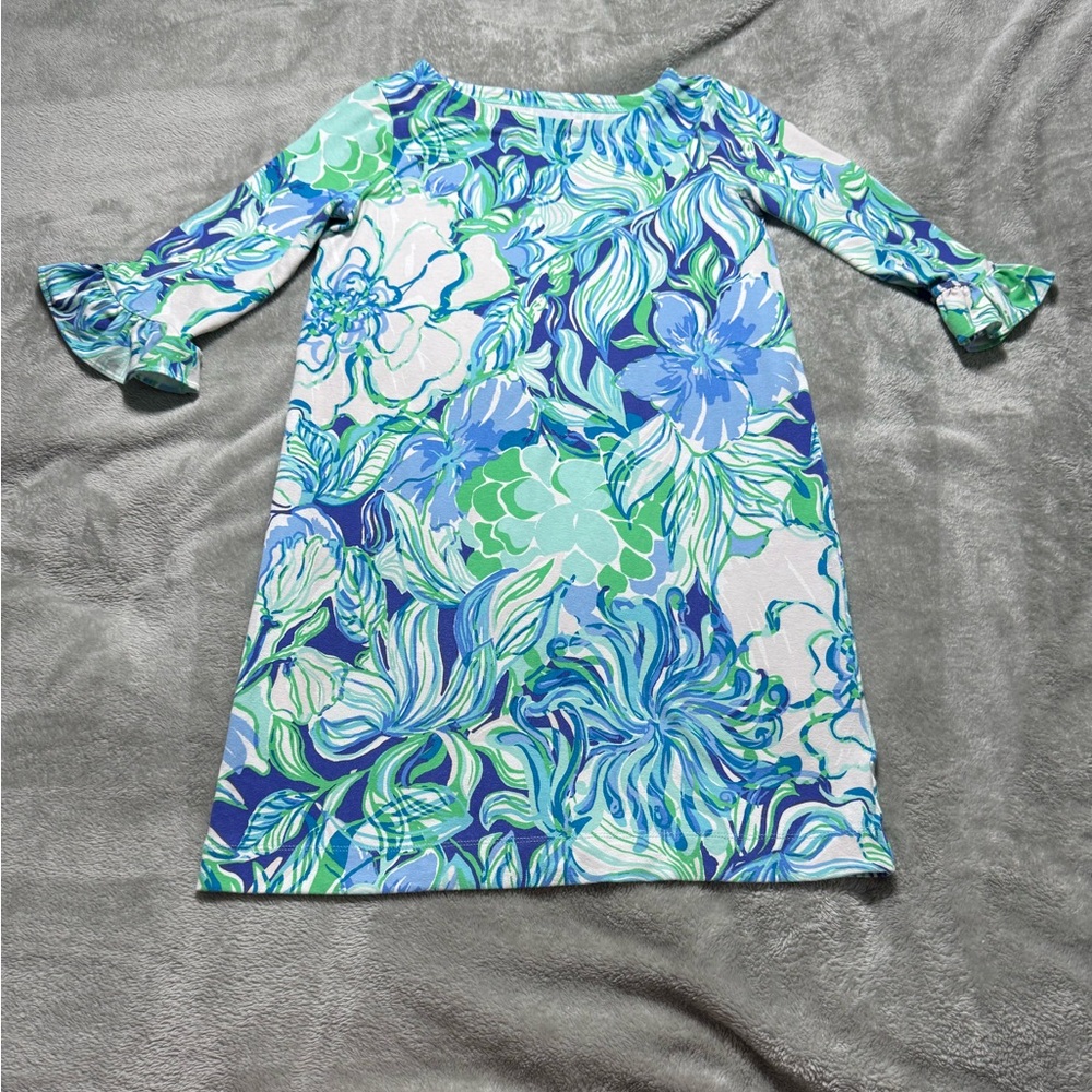 Lilly Pulitzer UPF 50+ Mini Sophie Ruffle Dress Girls Kids Size XL 12-14